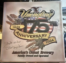 Signed Yuengling tin Sign 175th Anniversary RARE