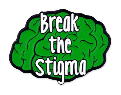 BREAK THE STIGMA BRAIN LAPEL PIN