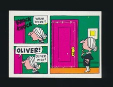 1968 Topps Gum LAUGH-IN ("Knock-Knock Joke" Cards) -#35 Knock-Knock-OLIVER