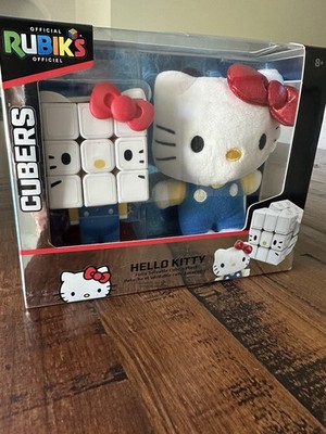 Official RUBIKS CUBE Hello Kitty Cube to Solve And Plush!  NIB! 