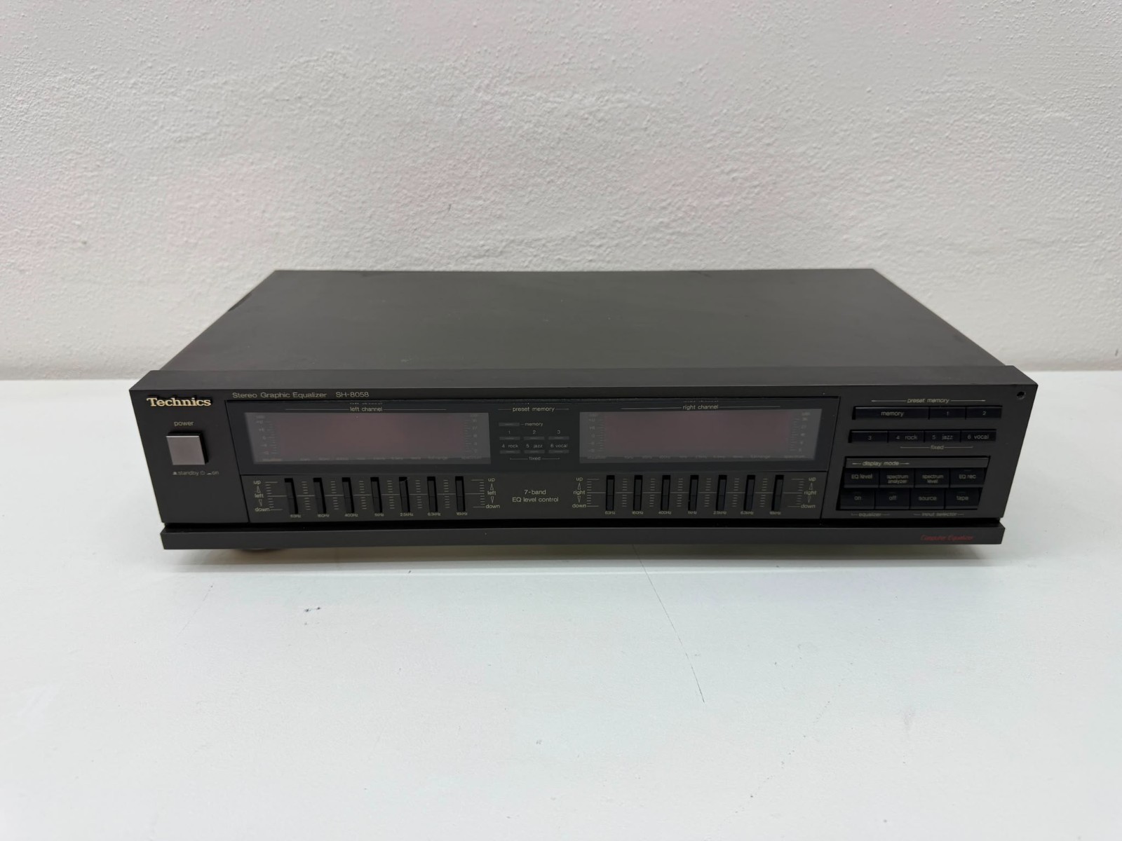 Technics SH-8058 Equalizzatore Grafico Stereo 7 Bande Spectrum Analyzer