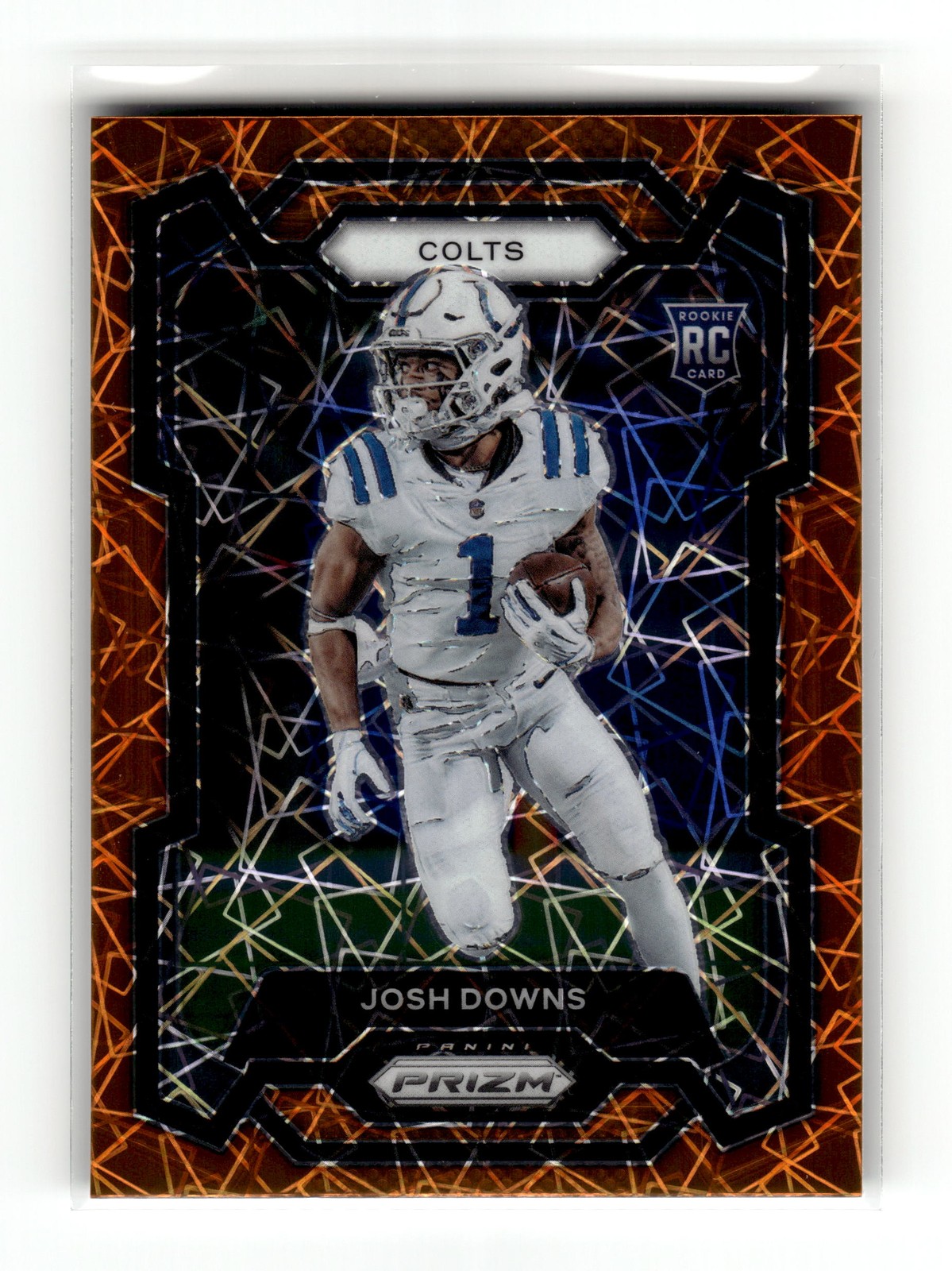 Josh Downs 2023 Panini Prizm #345 Indianapolis Colts Lazer RC
