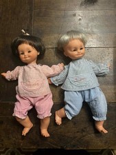 Rara Coppia Bambole Furga Pepi E Peppina Originali Anni 60 Tenute Perfettamente