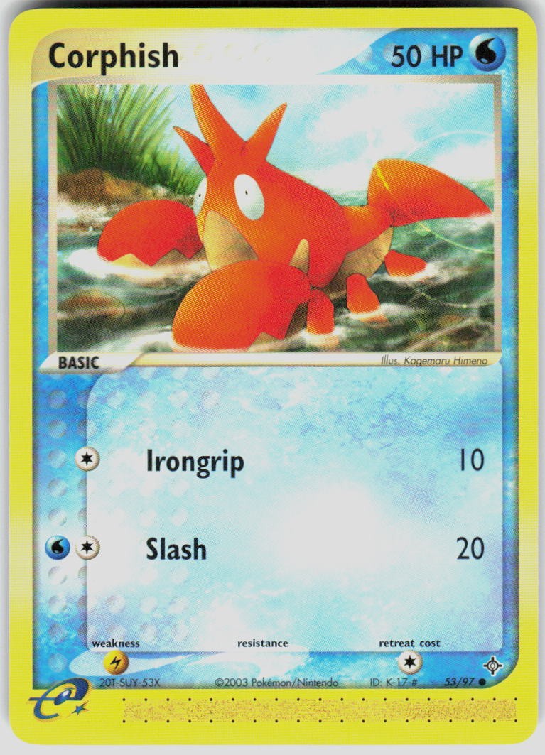 Corphish 53/97 EX Dragon Pokemon