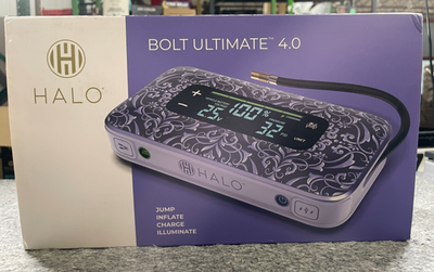 #ad #ad HALO Bolt Ultimate 4.0 Jump Starter Air Compressor USB Power Bank LED Purple $105.00