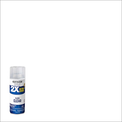 Rust-Oleum American Accents 2X Ultra Cover Spray Paint, Gloss Clear, 12oz