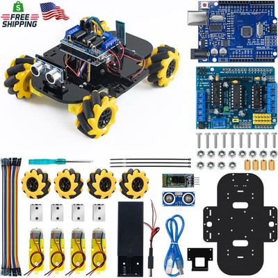 LAFVIN 4WD Mecanum Robot Car Kit Smart DIY Project Compatible with Arduino IDE