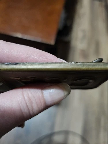 Early Brass Square Confederate States of America (CSA) Belt Buckle “C. 1861/65”