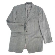 Italy ARMANI Collezioni Men's Suit Jacket Sport Coat Size 44 R 100 Wool