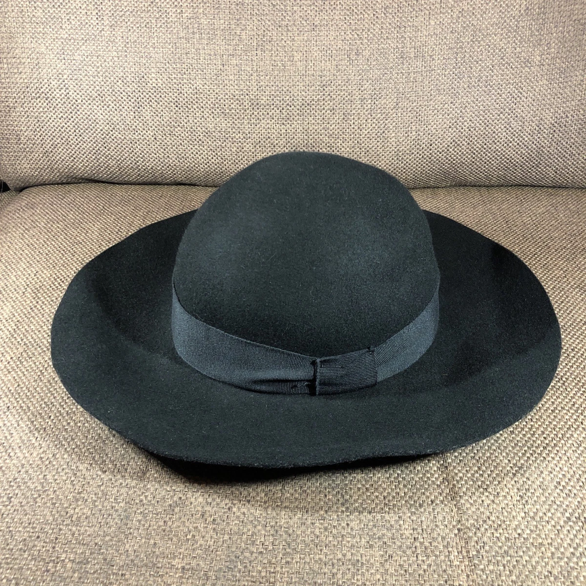 Reiss Black Fedora Hat Reiss Wool Fedora Hat in Navy - REISS main image 4