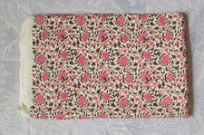 Hand Block Floral Print 100 Cotton 2 Yard Fabric NO TARRIF CHARGES 100 ZK 163