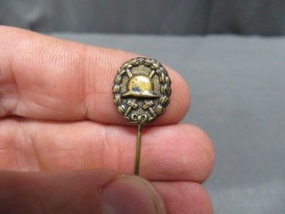 WWI IMPERIAL GERMAN BLACK WOUND BADGE STICKPIN ORIGINAL