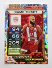 2025 Panini Contenders EuroLeague Basketball Game Ticket Gold Cracked Ice Evan Fournier #28