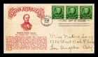 DR JIM STAMPS US COVER HORACE MANN FAMOUS AMERICANS FDC THERMOGRAPHED CACHET