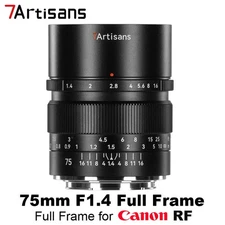 7Artisans 75mm F1.4 Full Frame Manual Prime Lens for Canon RF Mount EOS-R Camera