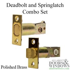 2-3/8" Backset Latches, Spring Deadbolt Combo