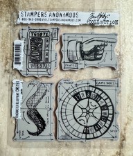 TIM HOLTZ Stampers Anonymous RINGMASTER BLUEPRINT Rubber Stamp Set CMS151 NEW