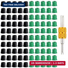 100 Pcs HVAC 1/4" Quick Coupler Charging Gaskets,O-Ring Rubber Seals Gaskets Kit