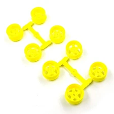 DS Racing 11mm Wide Rim Set Fluorescent Yellow For Kyosho Mini-Z Micro RC Cars