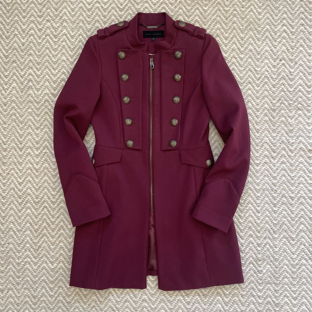 Veste Militaire Steve Madden Pour Femme - Taille L - Verte - Bon état