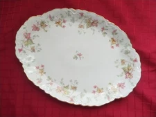 Vintage Hutschenreuther Selb Bavaria Pasco Maple Leaf Platter, 9x12.5"