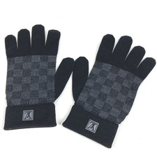 LOUIS VUITTON M70006 Damier Graphite Gompet Damier Glove Black