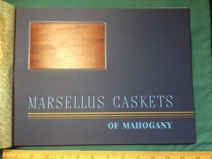 1936 Marsellus Casket Company Catalog Funeral Advertising Coffin Embalming Death