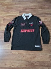 NEW Air Jordan Mens MEDIUM Essentials Long Sleeve Rugby Shirt Black HF9323-010