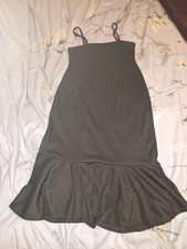 Nasty Gal Black Strappy Summer Dress Size 8