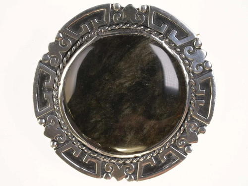 Vintage Taxco Sterling/granite pendant