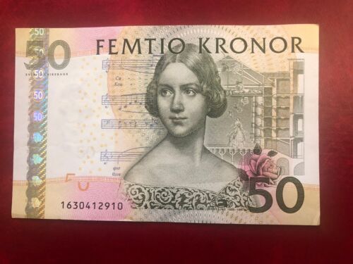 Sweden 50 Kronor Banknote ND 2004 -Excellent Condition