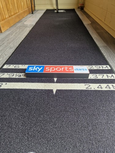 Raised Oche Darts Foot Bar,Foot Oche None Slip,Sky Sports Style,Bar Mancave 30cm - Picture 3 of 4