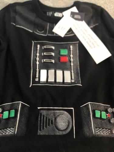 NWT Baby Gap boy STAR WARS darth vader pajamas costume 3-piece SET 2 2T TWINS - Picture 6 of 10