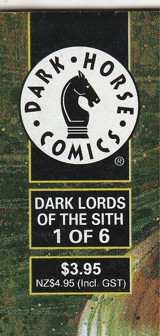 Dark Horse Star Wars Dark Lords of the Sith #1 Australian Comics Jedi Tales  Foto 3 de 3