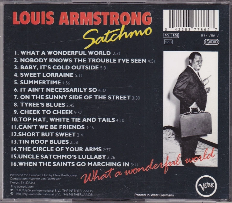 Louis Armstrong - Satchmo   What A Wonderful World (CD) - Bild 2 von 2