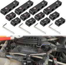 12 Pcs Aluminum Alloy Engine Spark Plug Wire Separator Divider For 8mm 9mm 10mm