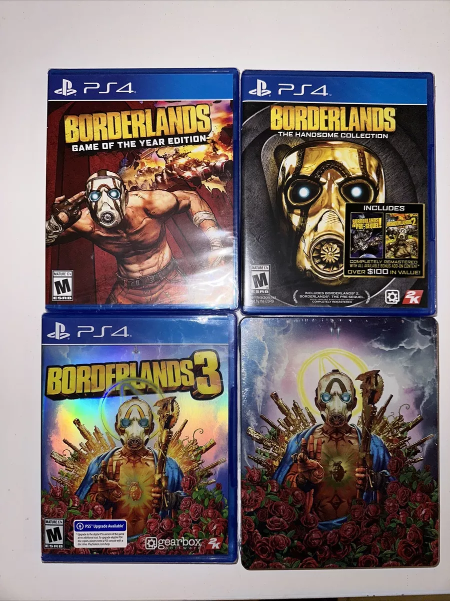 Interesse Overveje krater Borderlands PS4 Lot GOTY, The Handsome Collection, 3 + Steel Book, ALL  BRAND NEW | eBay