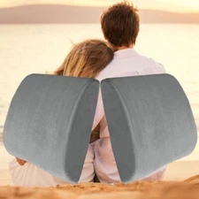 2pk Comfortable Memory Foam Lumbar Cushion Back Support Pillow Home Office Chair