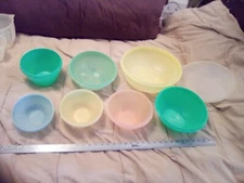 Vintage Tupperware Lot Assorted Bowls Strainer Lettuce Large w/Lid Wonderlier 
