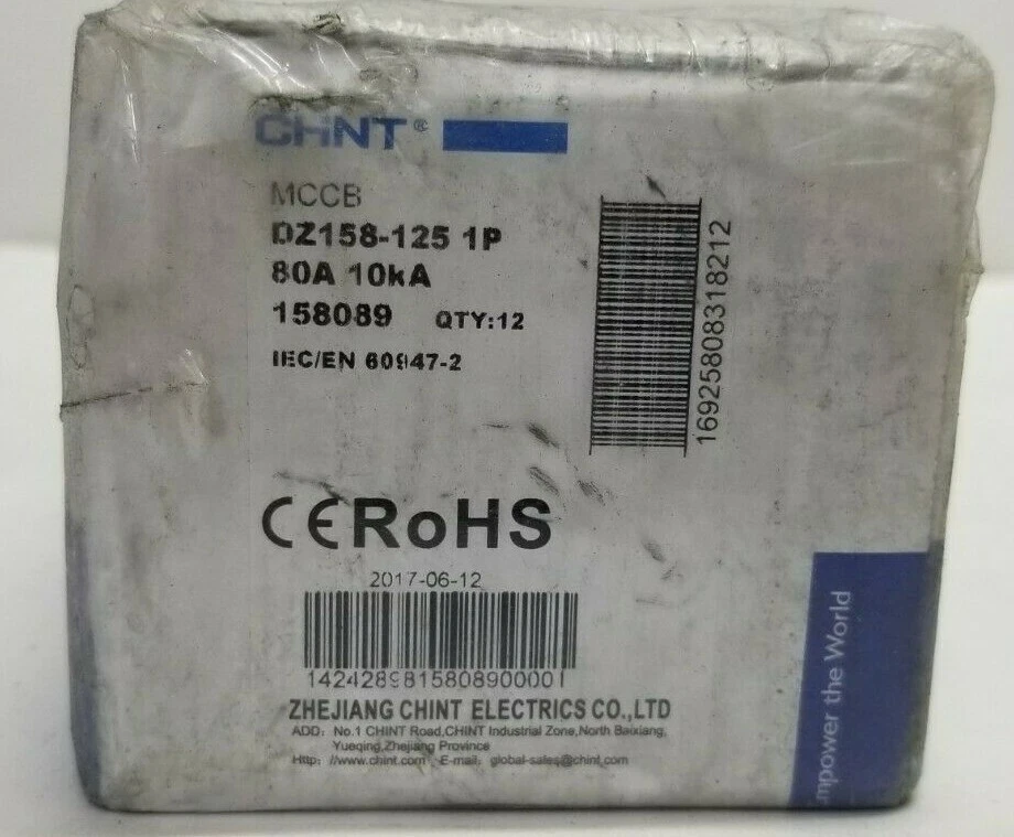 12 Pcs Chint DZ 158 1 Pole 125 Amp Miniature Circuit Breaker - Image 2 of 2