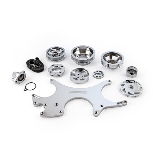 Ford SB 289 302 351w Aluminum Complete Serpentine Belt Drive System Kit ...