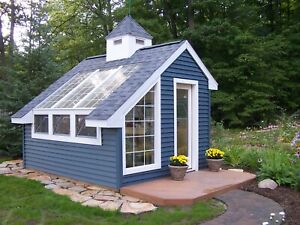 greenhouse garden shed - 10 x 12 - project building plans