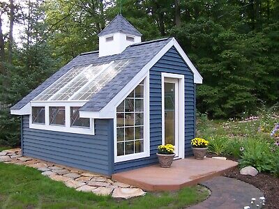 greenhouse garden shed - 10 x 12 - project building plans