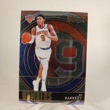 RJ Barrett 2021-22 Panini Select Numbers Red Prizm Insert #13 New York Knicks