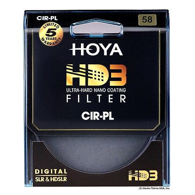 Hoya 58mm HD3 16-Layers Coating Circular Polarizer Filter. U.S Authorized Dealer