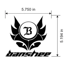 Custom Made Banshee Bike Company Logo Decal. Die Cut Vinyl. Rune Prime Spitfire