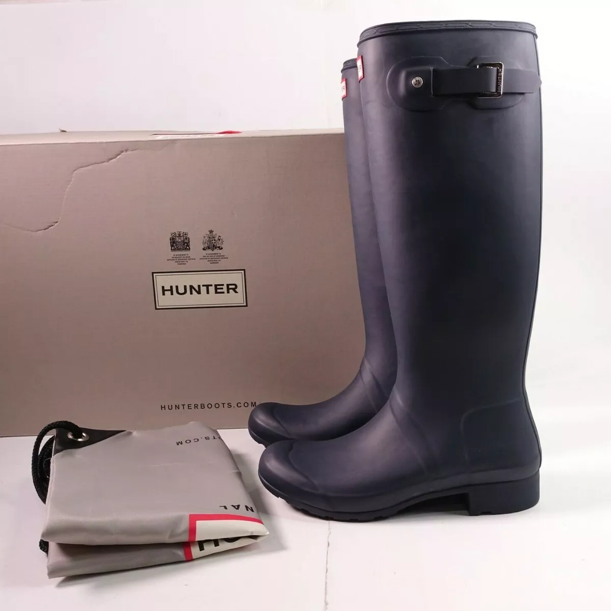 Size 8 Women's Hunter Original Tour Foldable Tall Rain Boots