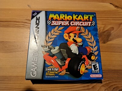 Mario Kart super circuit (Game Boy advance, 2001) CIB Complete in box Nintendo