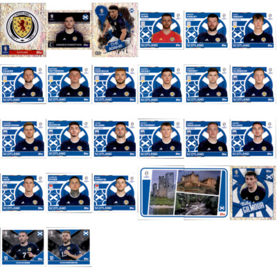 UEFA EURO 2024 Germany Sticker Mannschaftspaket - Schottland