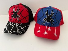 Spider In Web Design Embroidered Kids Youth Adjustable Hat Cap Brand New